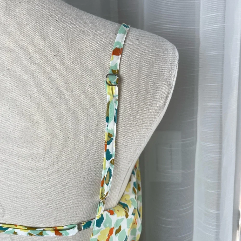 Hello Molly Smiley Moments Floral Maxi Dress Open Back Size 10
